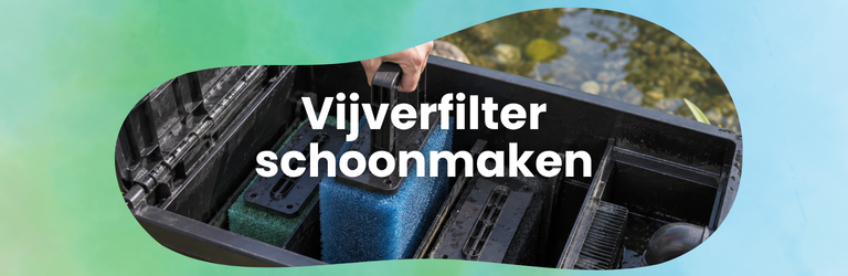 Hoe kan ik het beste mijn vijverfilter schoonmaken?