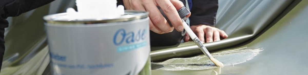 Stappenplan om PVC en EPDM-vijverfolie te lijmen