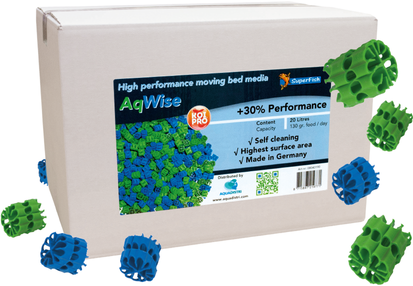 AqWise Bewegend Bed filtermedia 20 liter Vijverbenodigdheden