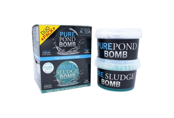 Evolution Aqua Sludge Bomb + Pure Pond Bomb (Compipack)