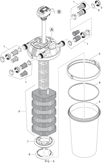 Vervang deksel FiltoClear 16000