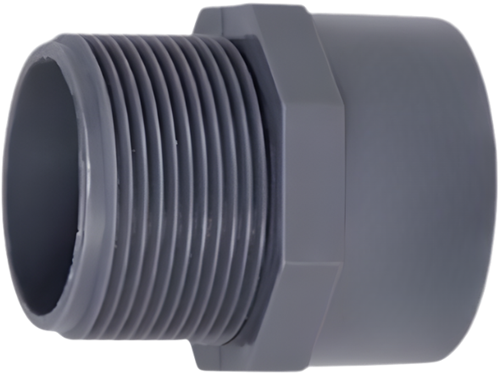 PVC Puntstuk met buitendraad - 32 mm x 1 inch