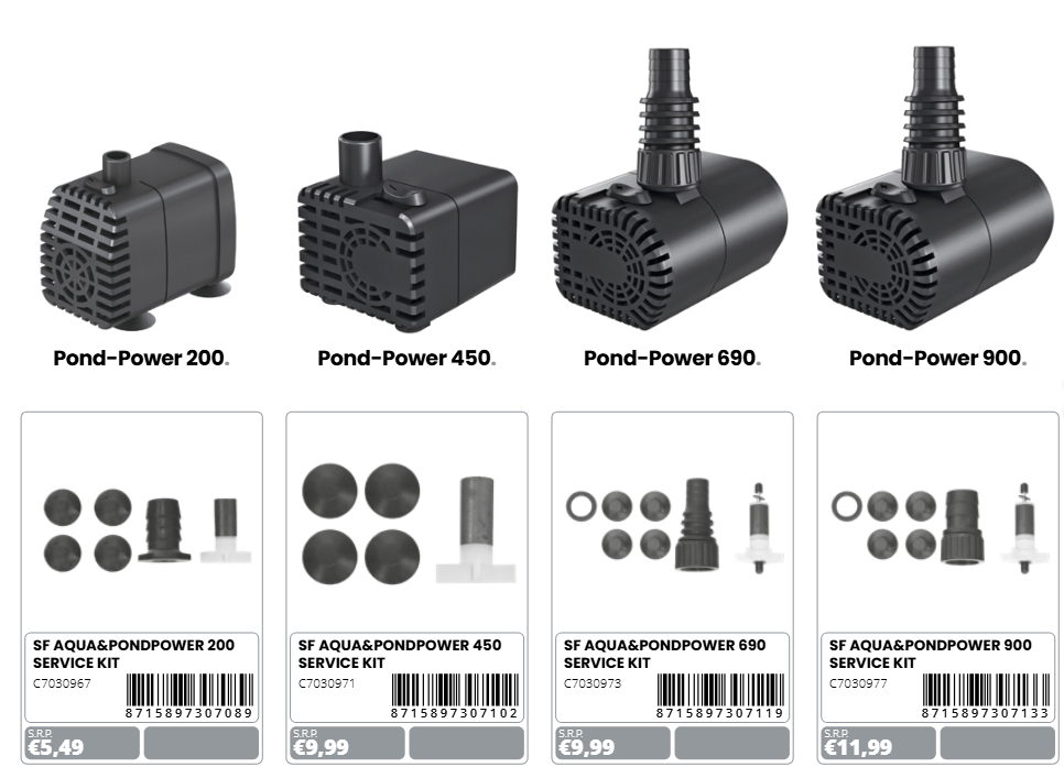 SF Aqua & Pond Power 450 service kit