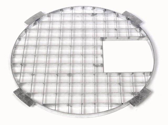 Ubbink Metalen afdekrooster, rond 104 cm
